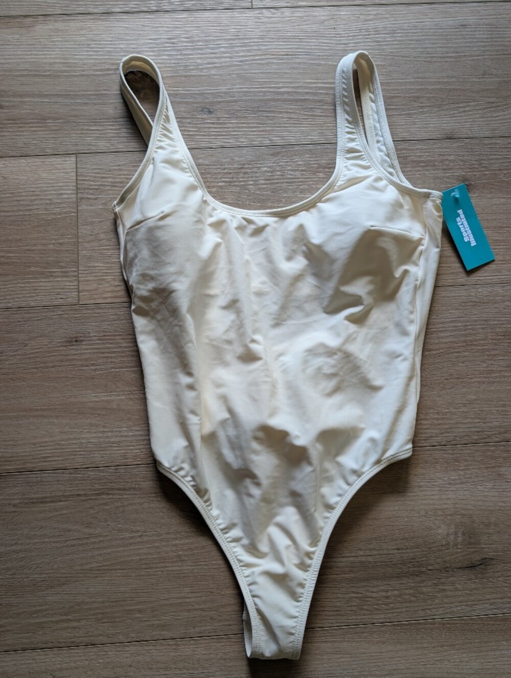 NWT Sports Illustrated Creamy Off White One Piece Swim Bodysuit